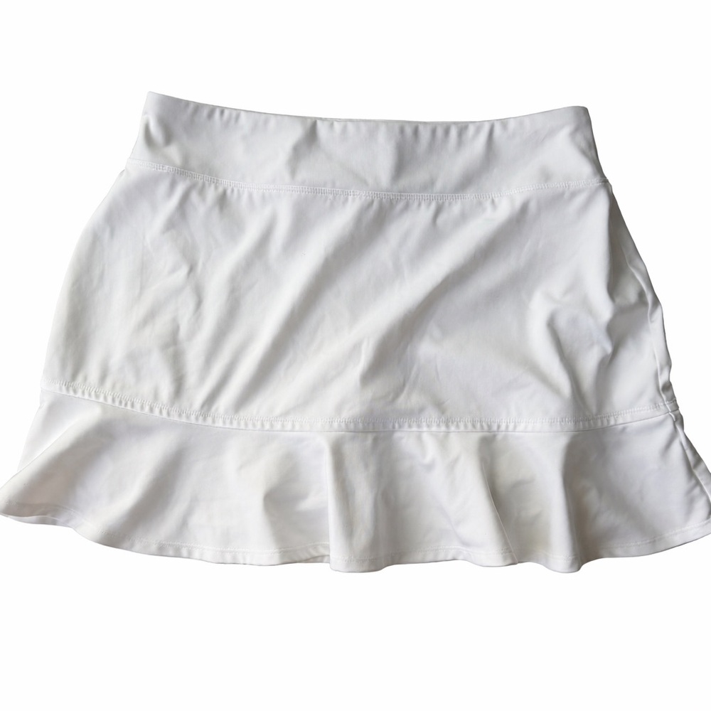 TOMMY BAHAMA UPF 50 Active White Golf, Tennis, Pickleball
Ruffle Skort. Size Med